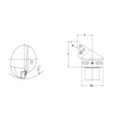 PSC Turning Holder PDJNR/L-Kr93° PDUNR/L-Kr93° Coromant Capto shank Insert: DNMM DNMX DNMG DNMA DNGA - Big-tools Industrial Supply Tools for Metal Cutting